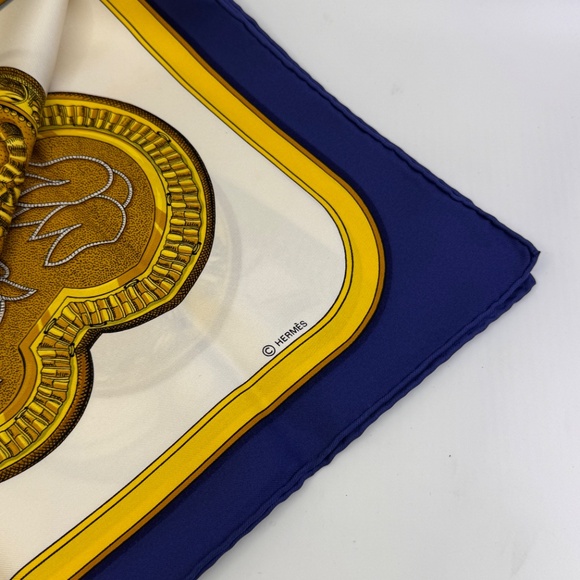 Vintage Hermes "Grand Apparat" Silk Scarf 90, designed by Jacques Eider in 1962 - Picture 8 of 10